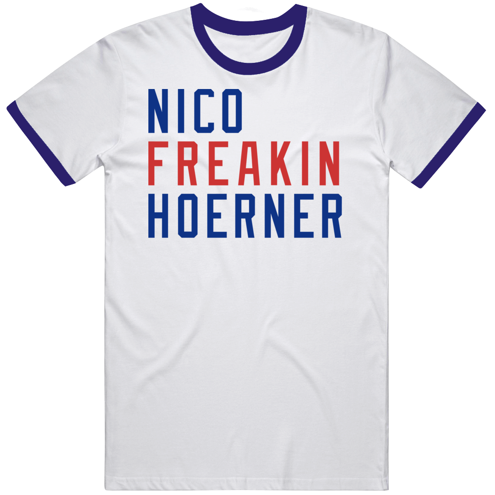 Nico Hoerner Chicago Baseball Name & Number (Front & Back) T-Shirt
